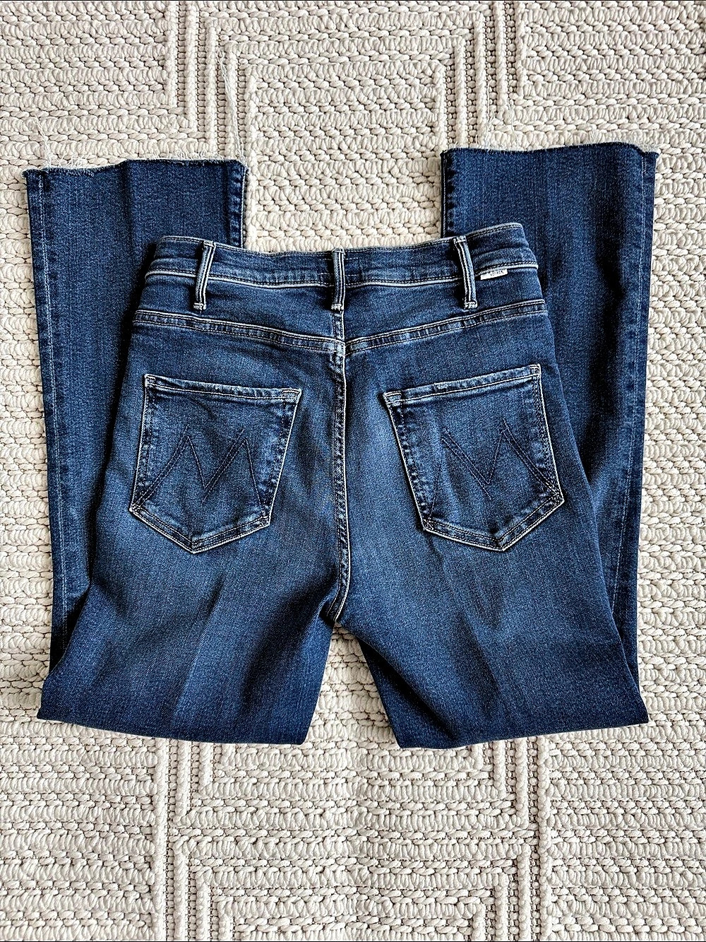 NWT MOTHER The Hustler Ankle Fray- Grasping At Straws Size 28 - Picture 2 of 6